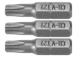 БИТОВЕ 1/4''X25 MM TORX T27 3 БР