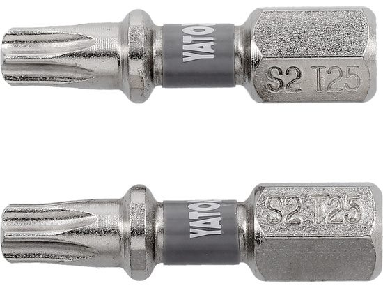 БИТОВЕ 1/4''X25 MM T25 2 БР. NI