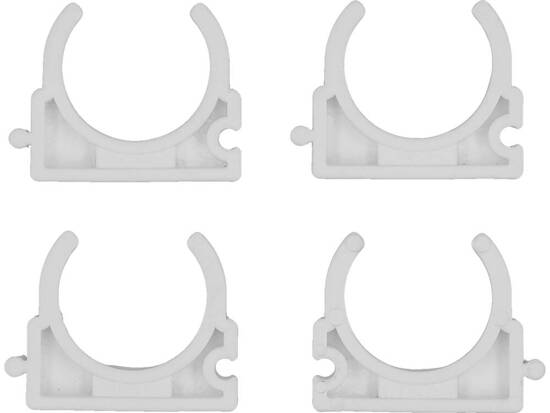 ДЪРЖАЧИ, МОНТАЖ, МОНТАЖНИ ЩИПКИ, ОТВОРЕНИ ЗА ТРЪБИ 28ММ, 4 БР.