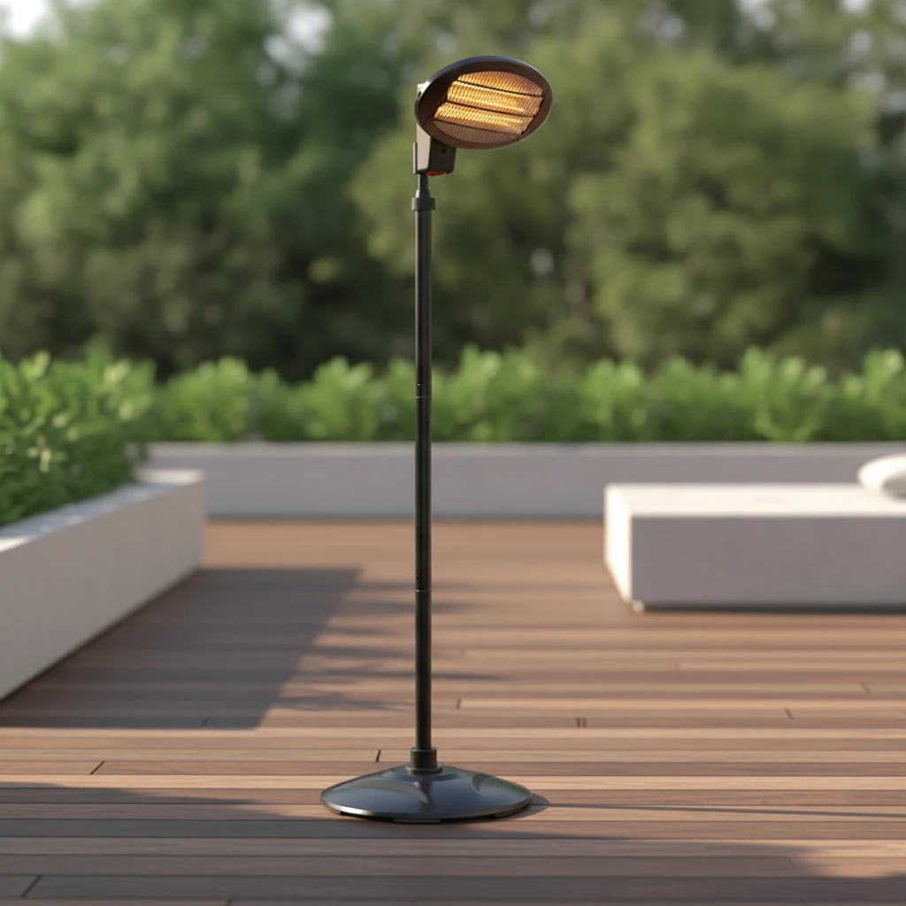 Promiennik podczerwieni na statywie