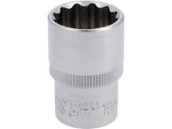  BI-HEXAGONAL SOCKET 1/2'' 19 MM