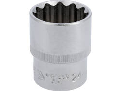  BI-HEXAGONAL SOCKET 1/2'' 24 MM