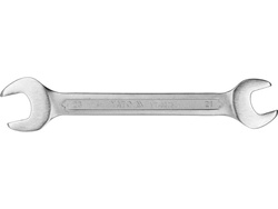  DOUBLE OPEN END SPANNER, POLISHED HEAD 13X17 MM