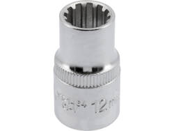  SPLINE SOCKET 1/2'', 12 MM