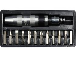 13PCS IMPACT SCREWDRIVER WITH BITS SET