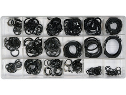 225 PCS  EXTERNAL AND INTERNAL SNAP RINGS ASSORTMENT