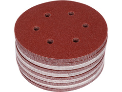 ABRASIVE DISC WITH HOOK FASTENER 6 HOLES P60 150MM 50PCS