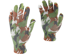 GARDEN GLOVES MILITARY CAMOUFLAGE PRINTING; TYPE: B; SIZE: 8"