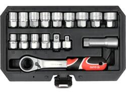 GO THROUGH SPLINE SOCKET SET 17PCS 3/8" 1/2"