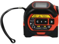 LASER DISTANCE METER WITH MEASURING TAPE AND CROSS LASER LINE