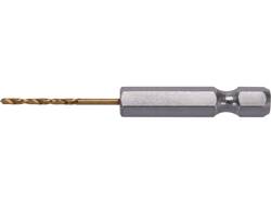 METAL DRILL WITH HEX SHANK 1,5MM TITAN