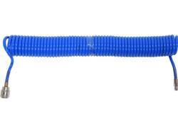 PU SPIRAL RECOIL AIR HOSE 5,5MM X 8MM X 10M BLUE