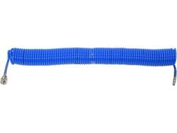 PU SPIRAL RECOIL AIR HOSE 5,5MM X 8MM X 15M BLUE