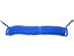 PU SPIRAL RECOIL AIR HOSE 8MM X 12MM X 10M BLUE