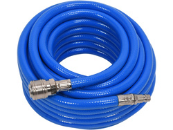 PVC AIR HOSE WITH COUPLING 8MM X 10M BLUE