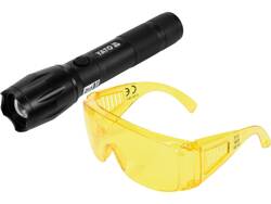 RECHARGEABLE UV FLASHLIGHT 1W WITH GLASSES