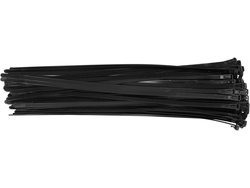 RELEASABLE CABLE TIES 7,6X400MM 50PCS BLACK