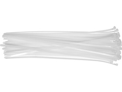 RELEASABLE CABLE TIES 7,6X400MM 50PCS WHITE