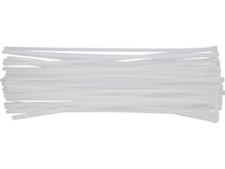 RELEASABLE CABLE TIES 7,6X450MM 50PCS WHITE