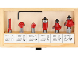 ROUTER BIT SET 8MM 6PCS