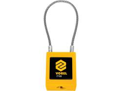 S/S WIRE SAFETY PADLOCK WITH NYLON ISOLATED BODY