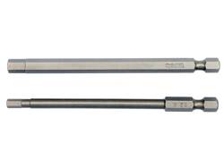 SCREWDRIVER BIT SETS 1/4'', 2 PCS - HEX TAMPERPROOF: 4X100MM; 6X100MM 1/4'' HEX DRIVE