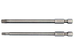 SCREWDRIVER BIT SETS 1/4'', 2 PCS - TORX SECURITY: T20X100MM; T30X100MM 1/4'' HEX DRIVE