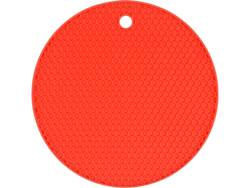 SILICONE MAT FOR HOT POT, COLOR: RED