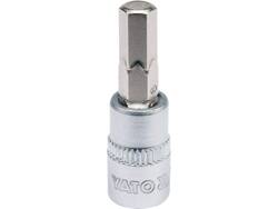 SOCKET BIT HEX 1/4" 6MM L37MM