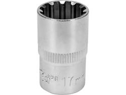 SOCKET SPLINE 1/2" *17MM*38MM