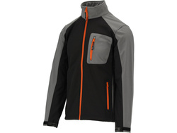 SOFTSHELL JACKET BLACK-GREY L