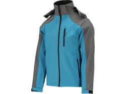 SOFTSHELL JACKET WITH HOOD BLUE M