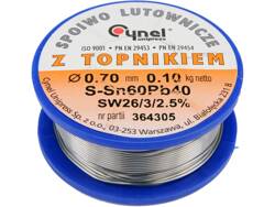 SOLDER SN60PB40 0.7MM 100G