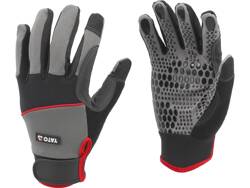 SYNT. LEATHER GLOVES ANTI-SLIP SILICONE DOTS S. 8