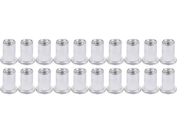 THREADED ALUMINUM RIVET NUTS M6, 20PCS