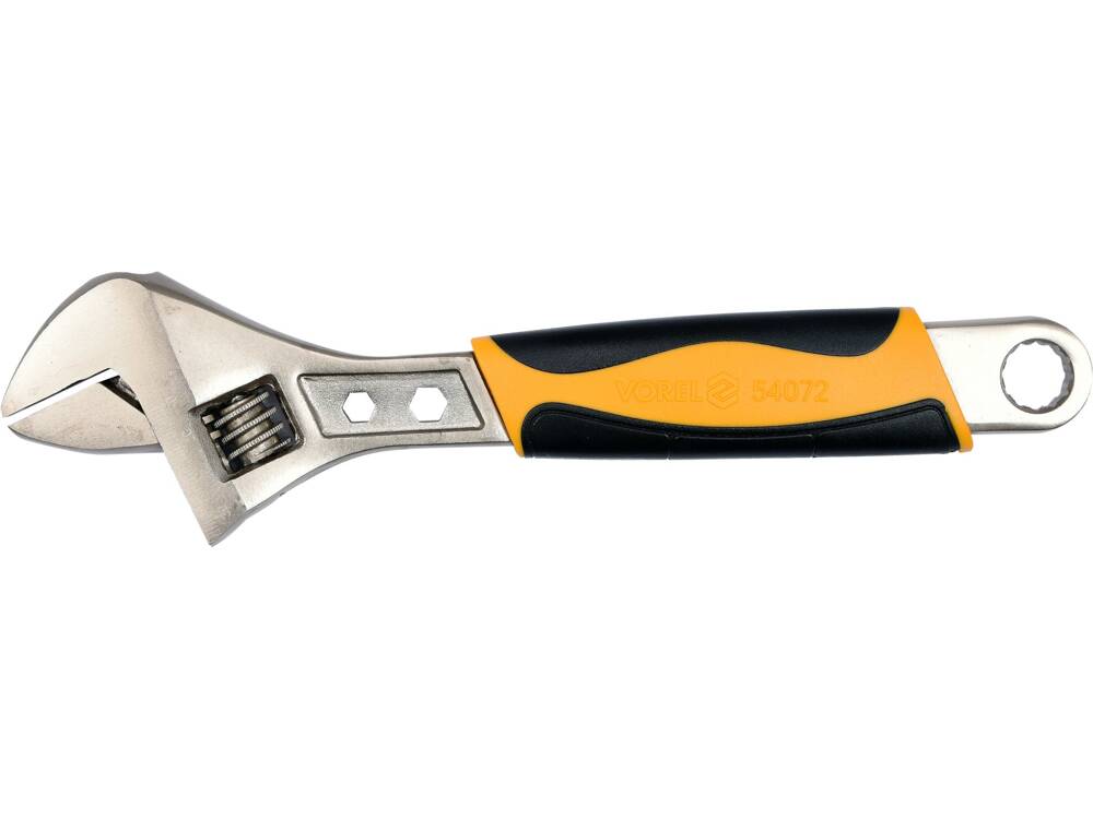 ADJUSTABLE WRENCH 250MM WITH PLASTIC HANDLE 250 mm - Vorel 54072 ...