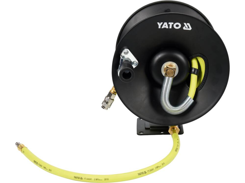 Yato Compressed Air Hose Drum 1/4  12,5mm Automatic Hose Reels 15m Coil