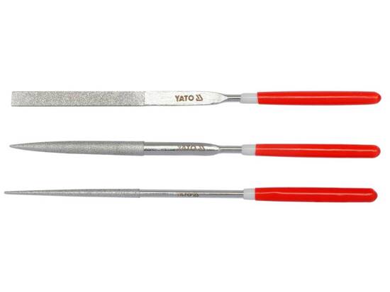  3PCS DIAMOND NEEDLE FILE SET 3X140X50MM