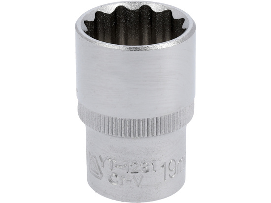  BI-HEXAGONAL SOCKET 1/2'' 19 MM