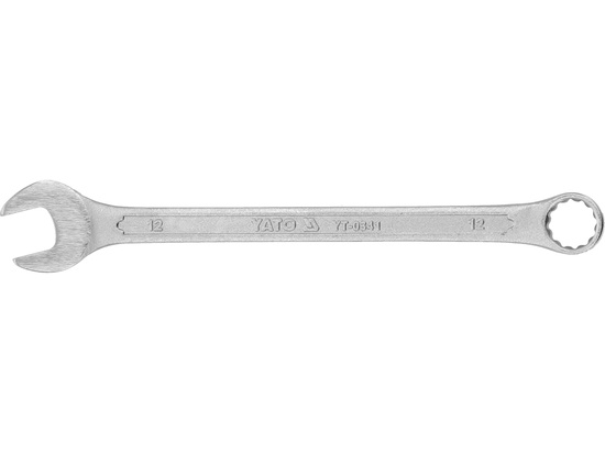  COMBINATION SPANNER, POLISHED HEAD 12 MM