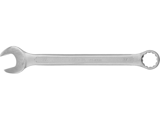  COMBINATION SPANNER, POLISHED HEAD 27 MM