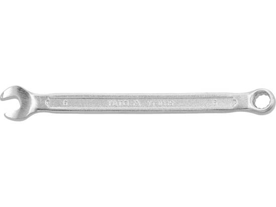  COMBINATION SPANNER, POLISHED HEAD 6 MM