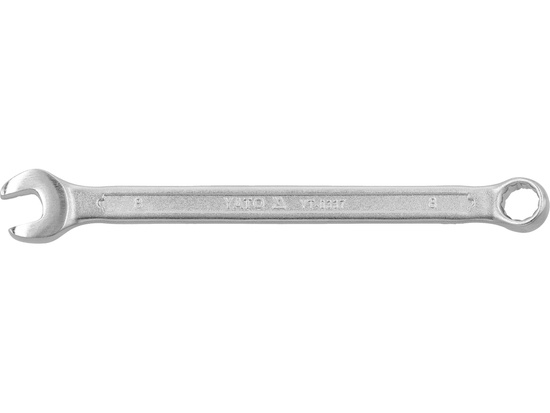  COMBINATION SPANNER, POLISHED HEAD 8 MM