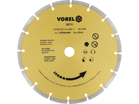  DIAMOND BLADE SEGMENT - HS 230MM