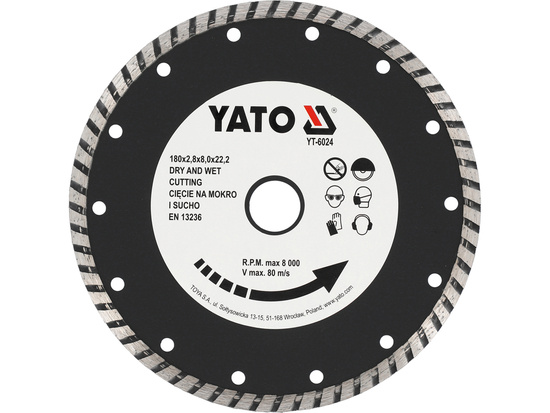  DIAMOND BLADE, TURBO 180 MM