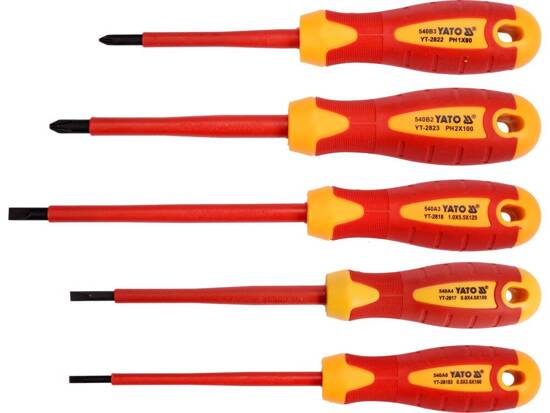  INSULATED SCREWDRIVER SET 1000 V 5 PCS