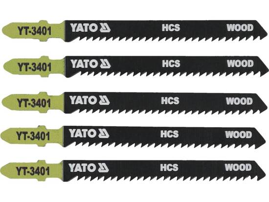  JIG SAW BLADE TYPE T, 10 TPI, FOR WOOD, 5 PCS