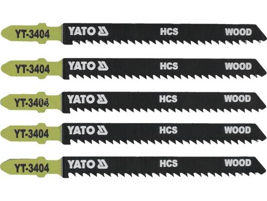  JIG SAW BLADE TYPE T, 10 TPI, FOR WOOD, 5 PCS