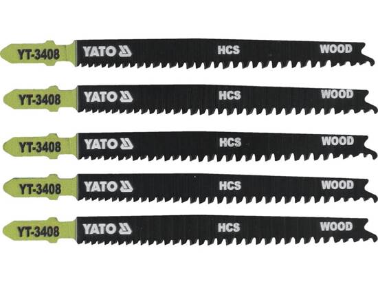  JIG SAW BLADE TYPE T, 13-8 TPI, FOR WOOD, 5 PCS