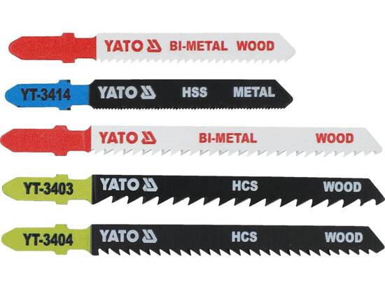  JIG SAW BLADES TYPE T, MIX- FOR WOOD AND METAL, 5 PCS